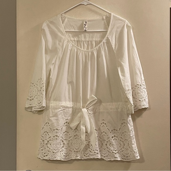 FLOREAT by‎ ANTHROPOLOGIE NWOT Nana’s Doily Top - Picture 3 of 7